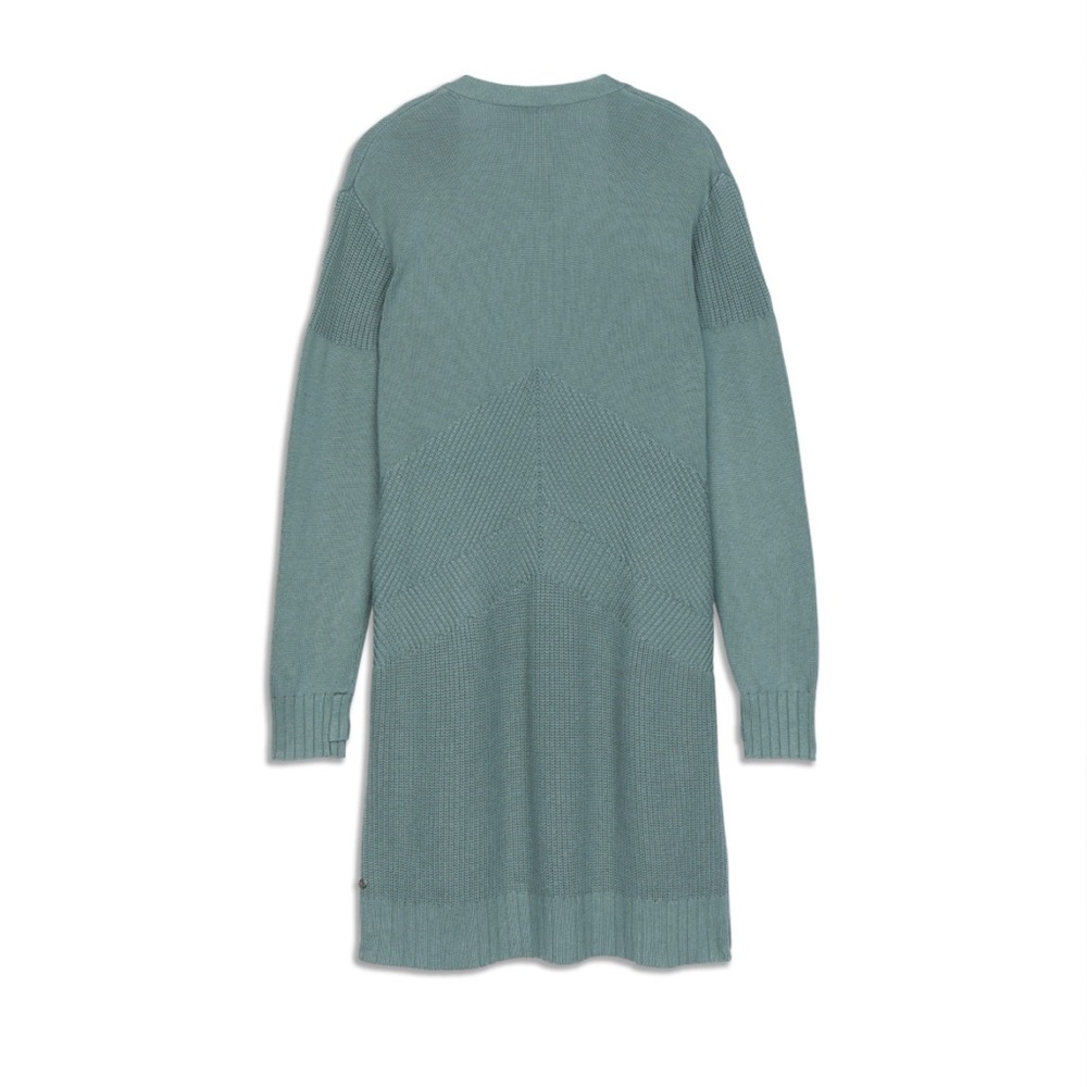 Lululemon Sincerely Yours Wrap Sweater Tidewater Teal - Picture 4 of 7